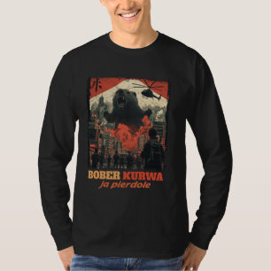 Lustiger Bober Bobr Bóbr Biber Kurwa Meme Lustiger T-Shirt