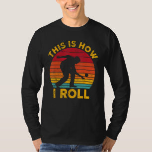 Lustiger Boccia-Retroball So rolle ich T-Shirt