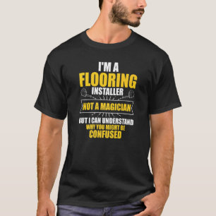 Lustiger Boden Teppich Bodenbelag Arbeiter Kollege T-Shirt
