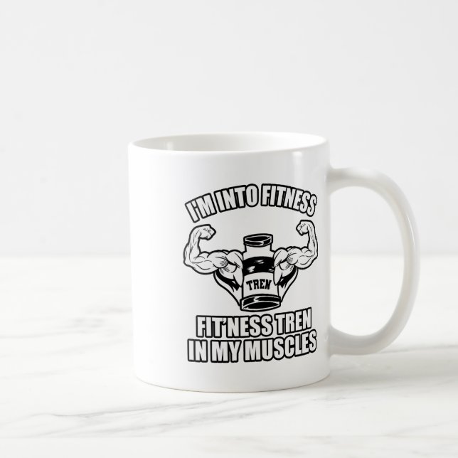Lustiger Bodybuilder  Kaffeetasse (Rechts)
