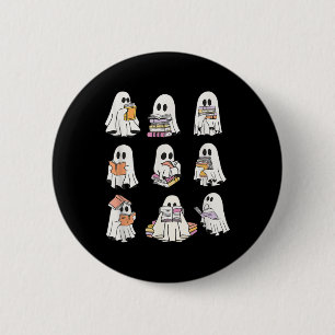 Lustiger Boo-Geist-Lesebuch Halloween Gruseliger M Button