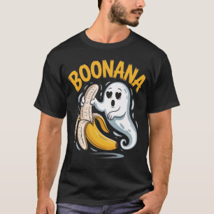 Lustiger Boo Nana Geist Banane Halloween Humor T-Shirt