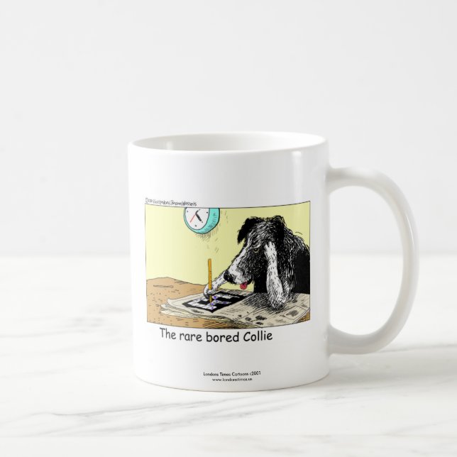 Lustiger Border Collie Kaffeebecher Kaffeetasse (Rechts)