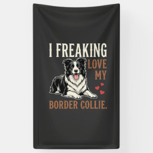 Lustiger Border Collie Liebt Hund Banner