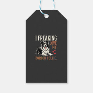 Lustiger Border Collie Liebt Hund Geschenkanhänger