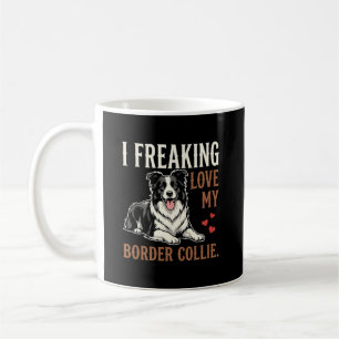 Lustiger Border Collie Liebt Hund Kaffeetasse