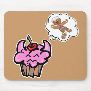 Lustiger Böser Cookie-Killer-Cupcake Mousepad