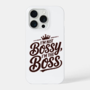 Lustiger Boss-Zitat iPhone-Hülle – “Ich bin nicht iPhone 15 Pro Hülle