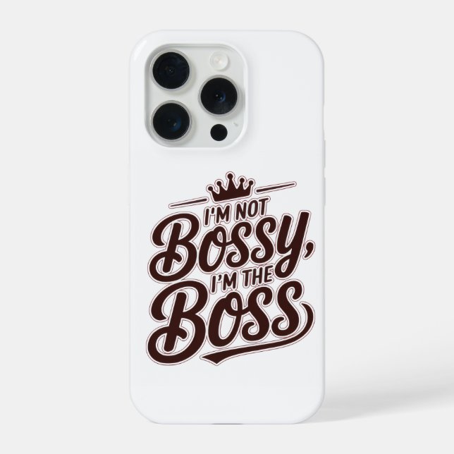 Lustiger Boss-Zitat iPhone-Hülle – “Ich bin nicht  iPhone Hülle (Rückseite)