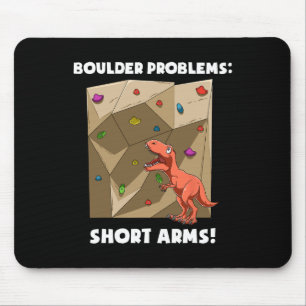 Lustiger Boulder- und Kletter-T-Rex Mousepad