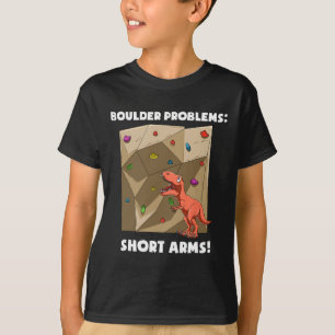 Lustiger Boulder- und Kletter-T-Rex T-Shirt