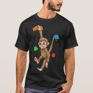 Lustiger Boulder- und Kletteraffe T-Shirt