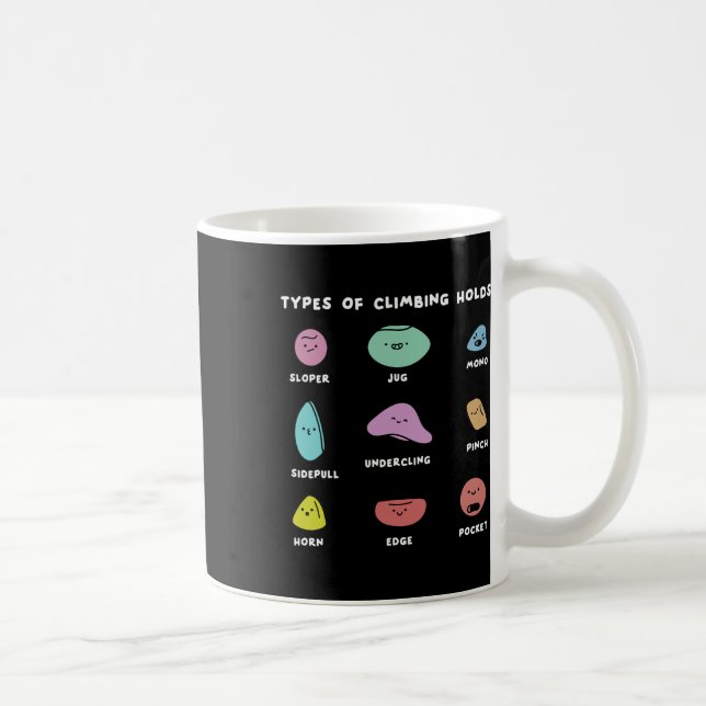 Lustiger Boulderer Indoor-Fels-Wand-Kletterer Kaffeetasse (Rechts)