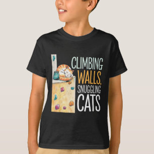 Lustiger Bouldering-Katze – Kletterer und Katzenli T-Shirt