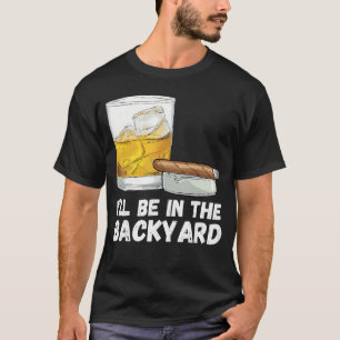 Lustiger Bourbon-Trinker Zigarre Rauch Ich Werde I T-Shirt