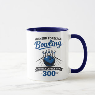 Lustiger Bowling-Liebhaber-Ball und Pins-Spruch  Tasse
