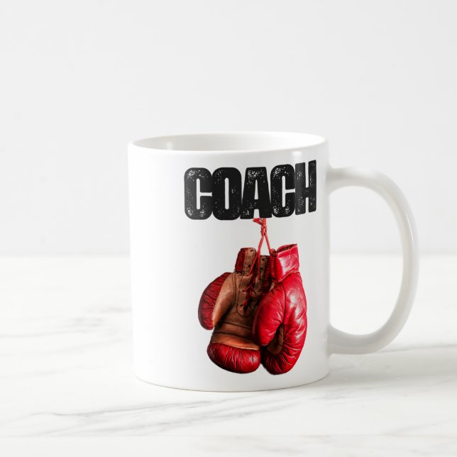 Lustiger Boxcoach  Kaffeetasse (Rechts)