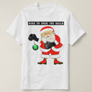 Lustiger Boxen Boxer Weihnachten T-Shirt