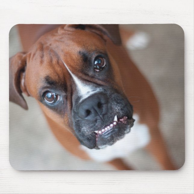 Lustiger Boxerhund Mousepad (Vorne)