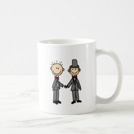Lustiger Bräutigam-homosexuelle Heirat-Cartoon Tasse