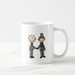 Lustiger Bräutigam-homosexuelle Heirat-Cartoon Tasse