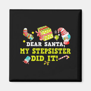 Lustiger Brief an den Weihnachtsmann, meine Stiefs Magnet