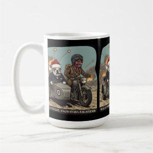 Lustiger britischer Weihnachtsstoff Kaffeetasse
