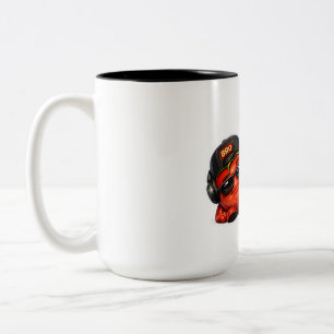 Lustiger Bro-Modus-An-T-Shirt Süße animierte Fig Zweifarbige Tasse