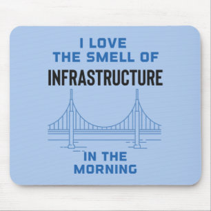 Lustiger Brückenbauingenieur für Tiefbau Mousepad