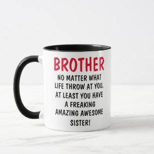 Lustiger Bruder Becher, Geschenk für Bruder,  Tasse