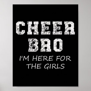 Lustiger Bruder Cheerleading-Unterstützer Junge Poster