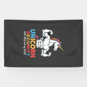 Lustiger Bruder Einhorn Sicherheit Verarsch Mein S Banner
