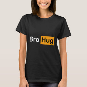 Lustiger Bruder Umarmung Bodybuilding Kraftdrehen T-Shirt