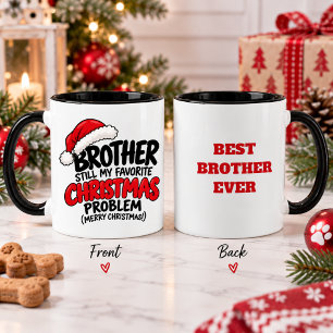 Lustiger Bruder Weihnachten Humorvolles Weihnachts Tasse