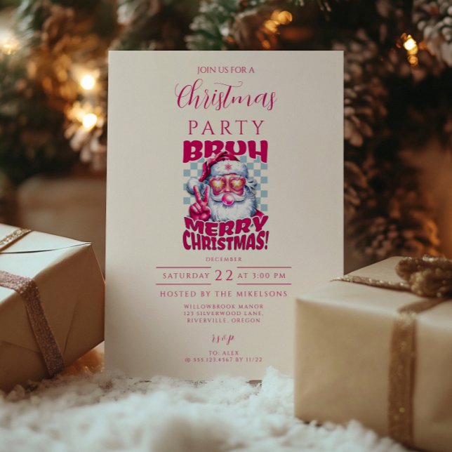 Lustiger Bruh Frohe Weihnachten Einladung (Von Creator hochgeladen)
