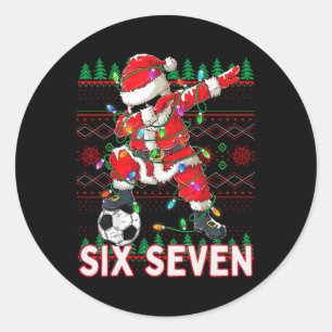 Lustiger Bruh Fußball Weihnachtsmann 67 Meme Weihn Runder Aufkleber