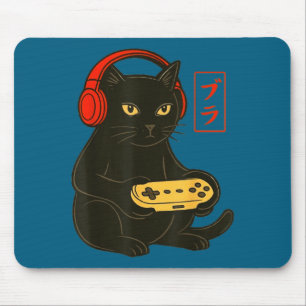 Lustiger Bruh-Katze-Gamer-Videospiele-Gaming für M Mousepad