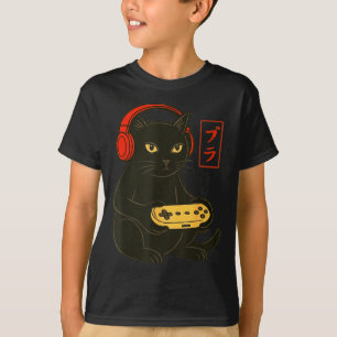 Lustiger Bruh-Katzen-Gamer-Videospiele-Gaming für T-Shirt