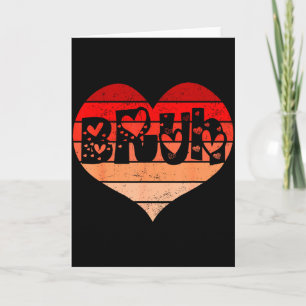 Lustiger Bruh Liebesherz Valentinstag Männer Junge Karte
