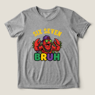Lustiger Bruh Mardi Gras Crawfish Muskel Gym 6 7 M Tri-Blend Shirt