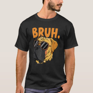 Lustiger Bruh-Meme-Spruch Bruh mit Hundegesicht Te T-Shirt