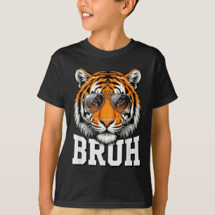 Lustiger Bruh Tiger Meme Grafik Wildes Safari-Tier T-Shirt