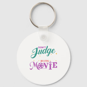 Lustiger Bücherwurm - Beurteile ein Buch nicht nac Schlüsselanhänger