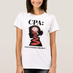 Lustiger Buchhalter CPA Zertifizierter Kriminalitä T-Shirt