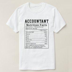 Lustiger Buchhalter Ernährungsfakten Finanzen Mita T-Shirt