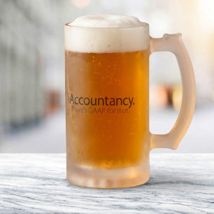 Lustiger Buchhalter GAAP-Witz-Tech-Parodie Mattglas Bierglas