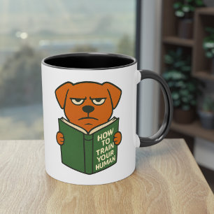 Lustiger Buchliebhaber-Hundetasse Hundemama Hund P Tasse