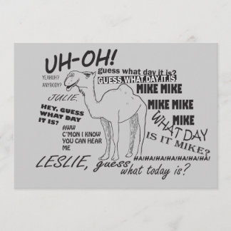 Lustiger Buckel-Tag Einladung