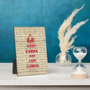 Lustiger Buddha-Spruch Fotoplatte