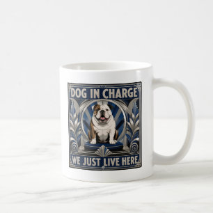 Lustiger Bulldogge führt das Haus Kaffeetasse - Ta